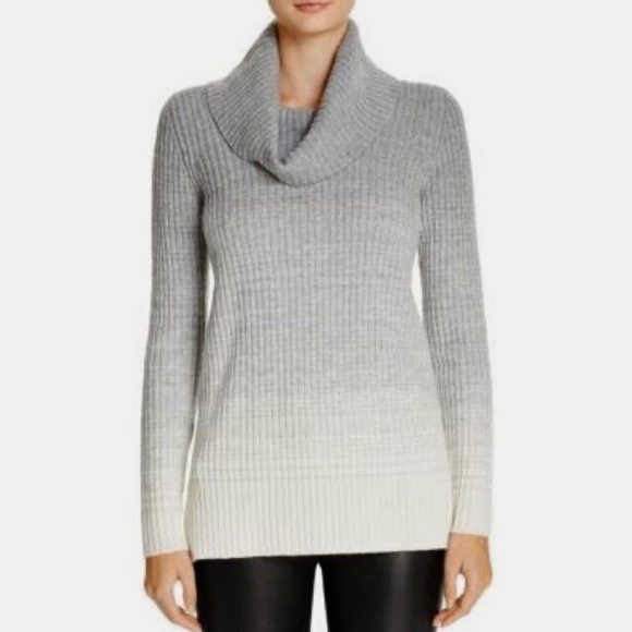 Women’s THEORY Madalina Ombré Charmant Turtleneck Sweater Wool Cashmere Small - Picture 1 of 11